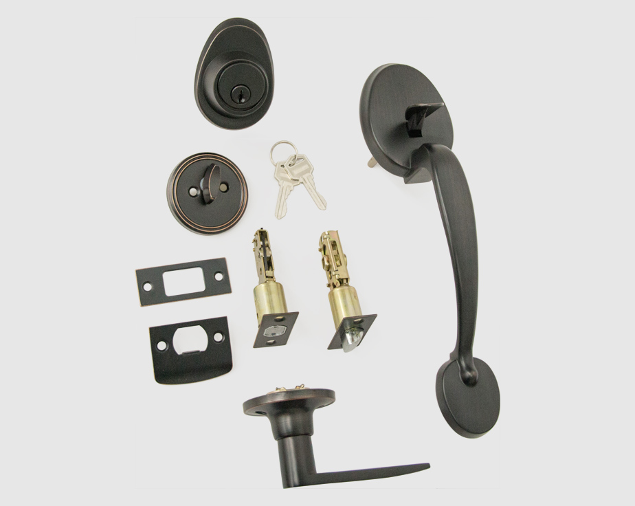 Front Double Door Handle Lock Set (Keyed Entry Door Handleset & Inactive  Dummy Handleset), Handlesets -  Canada